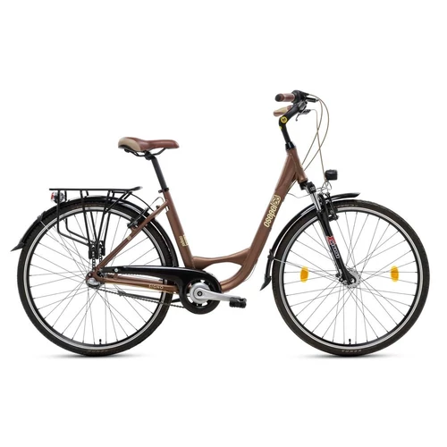 Csepel Signo női 28" - teleszkópos trekking - Barna -19" váz